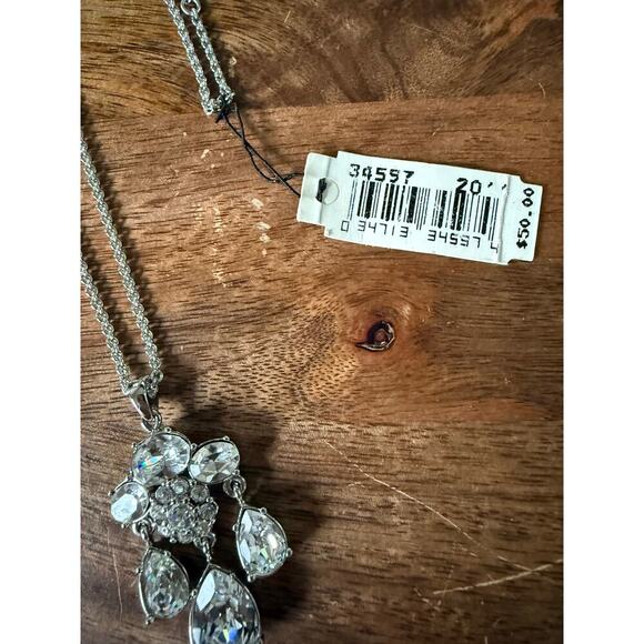 NWT Monet 20’ Silver costume Jewlery necklace - Picture 2 of 5